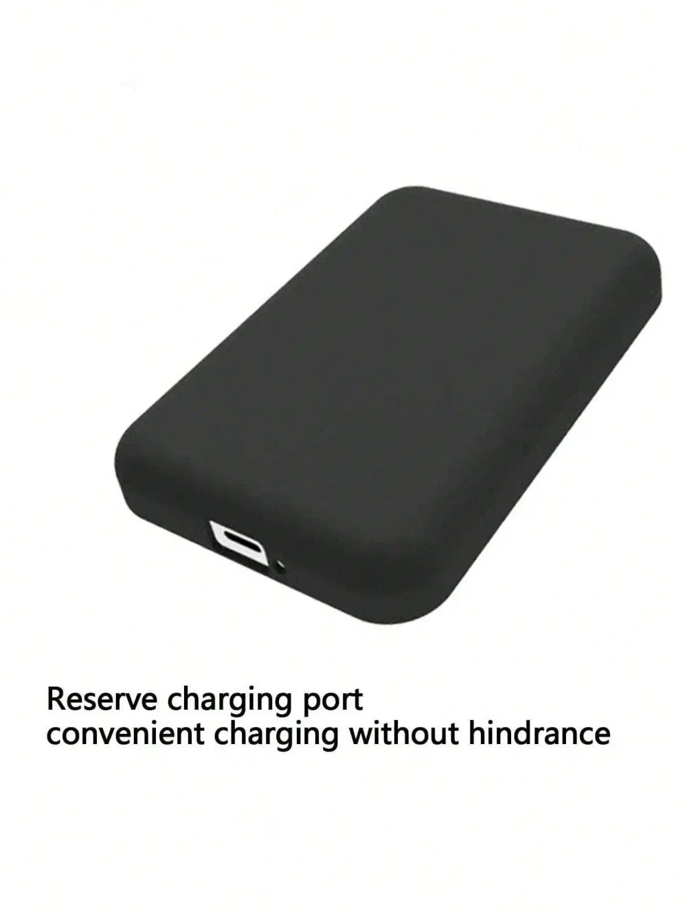 Black TPU MagSafe Charger Case