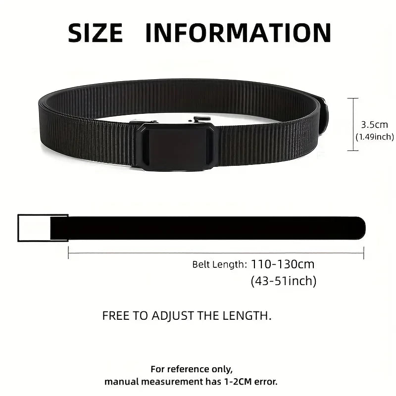 Automatic Buckle Canvas Belt