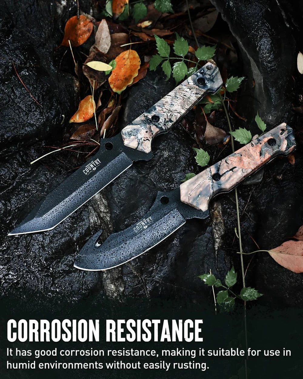 Mossy Oak Fixed Blade Knife Set