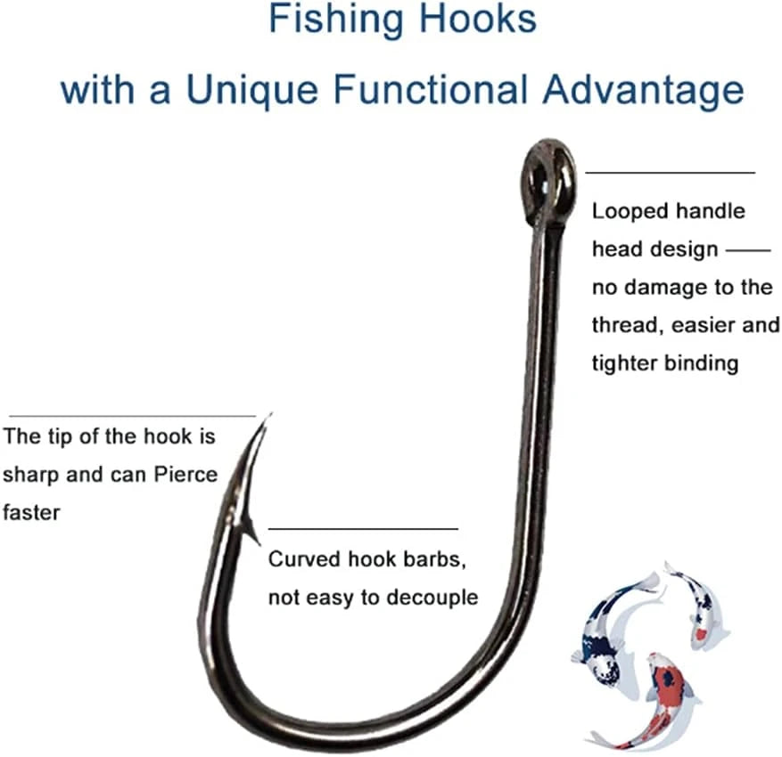 Ostwony High-Carbon Steel Fishing Hooks