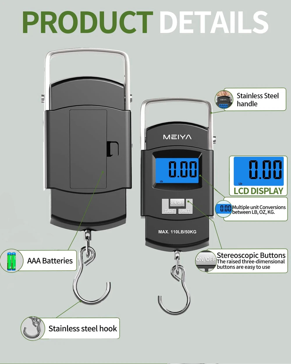MEIYA Digital Fishing Scale