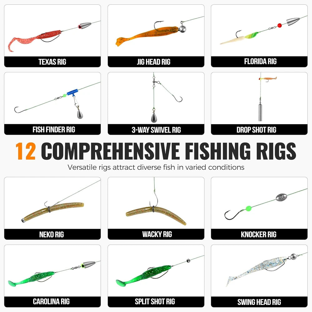 PLUSINNO 397-Piece Fishing Kit