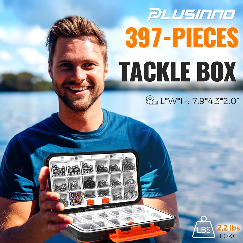 PLUSINNO 397-Piece Fishing Kit