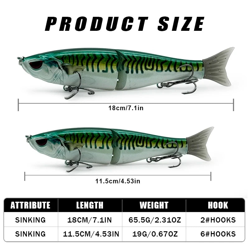 Bionic Multi-Section Fishing Lure