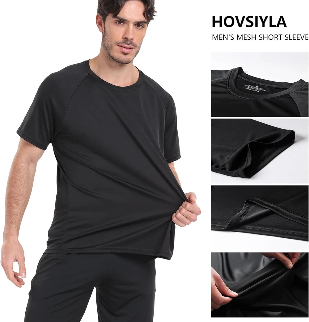 HovSiyla 5 Pack Dry-Fit T-Shirts