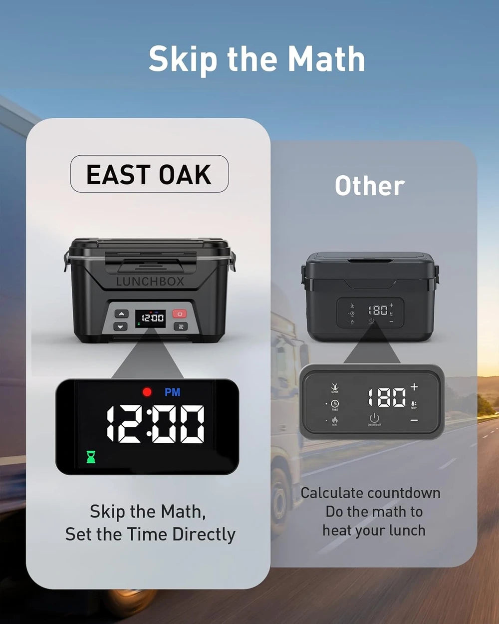 EAST OAK Cordless Heated Lunch Box