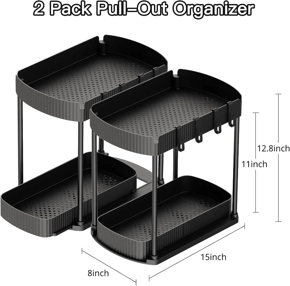 Ukeetap Pull-Out Organizer 2-Pack
