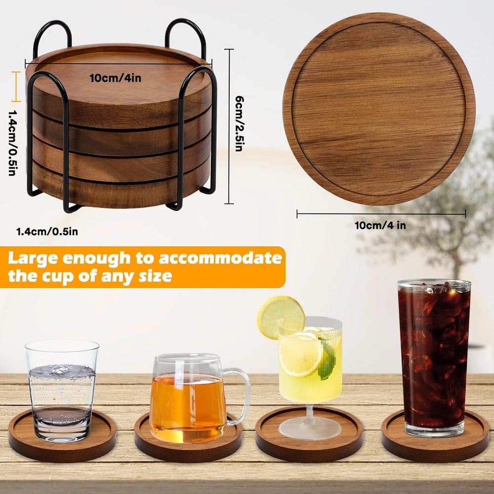 Wooden Coaster Set