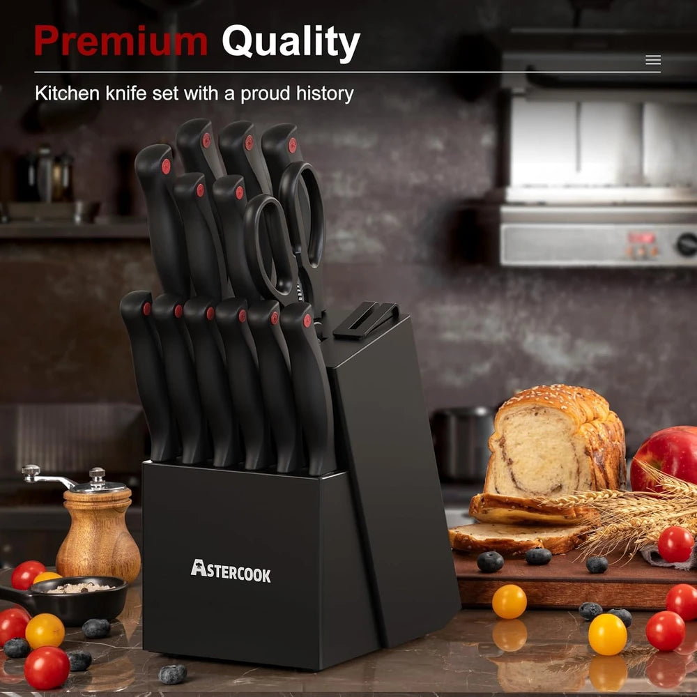 Astercook 15-Piece Knife Set