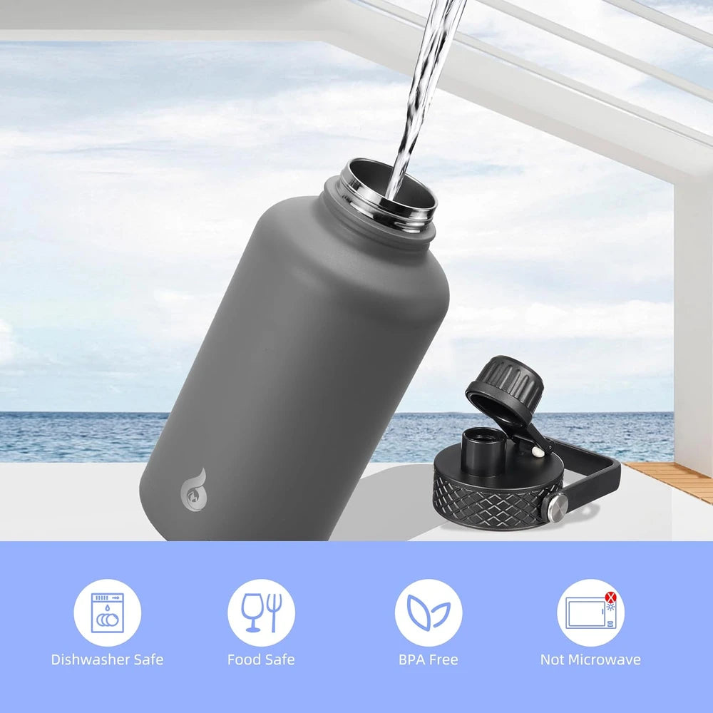 BJPKPK Half Gallon Insulated Water Bottle